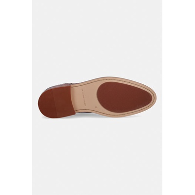 Tommy Hilfiger половинки обувки мъжки от кожа HILFIGER LEATHER DRESS SHOE (FM0FM05777)