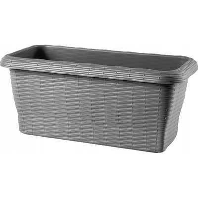 Bama Květináč plast šedý 60 x 20 x 17,5 cm