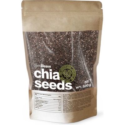 GymBeam Chia semínka bez príchute 500 g