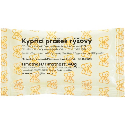 Natural Jihlava Kypřící prášek Natural Bio 40 g