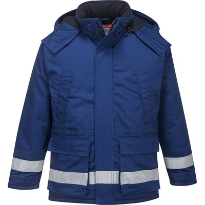 Portwest bizflame plus fr59 / Зимно огнеупорно светлоотразително яке, антистатично - кралско синьо xl (fr59rbrxl)