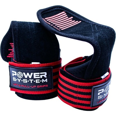 Power System Lift and Pull UP Grips Red