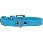 COLLAR Плосък кожен нашийник син 19 - 25см, 9мм