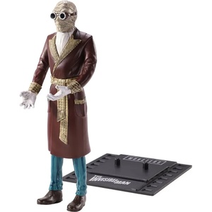 The Noble Collection Екшън фигура The Noble Collection Horror: Universal Monsters - Invisible Man (Bendyfigs), 19 cm