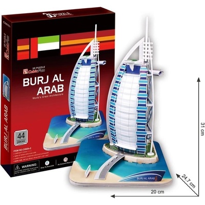 HM Studio 3D puzzle Burj Al Arab 44 ks