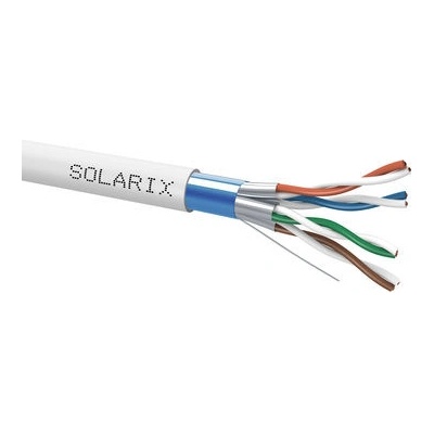 Solarix SXKD-6A-FFTP-LSOH-500m CAT6A FFTP, 500m, šedý