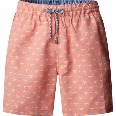 Faconnable Бански гащета Façonnable Birdie swimming shorts - Orange / Pink (Coral Peach Pink)