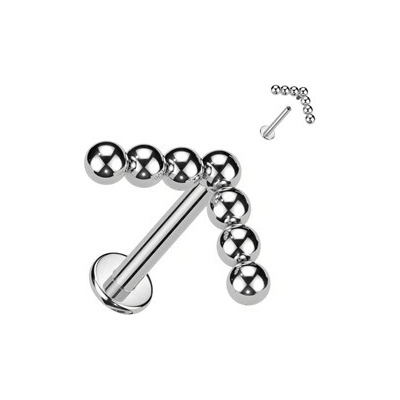 Šperky4U piercing do brady labreta titan TIT1236-1208