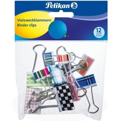 Pelikan Klip binder 12 ks, 3 velikosti - mix barev – Hledejceny.cz