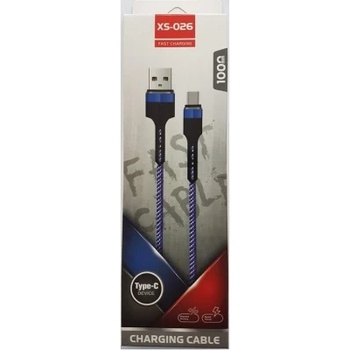 Кабел за бързо зареждане и прехвърляне на данни, USB към micro USB, XS-026 - 120 см