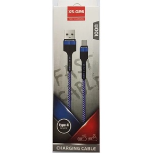  Кабел за бързо зареждане и прехвърляне на данни, USB към micro USB, XS-026 - 120 см