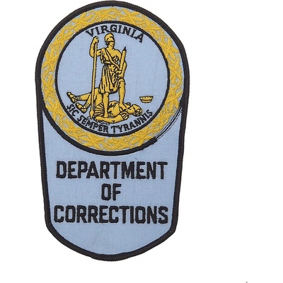 Nášivka textilná 101 Inc Department of Corrections Virginia - farebná