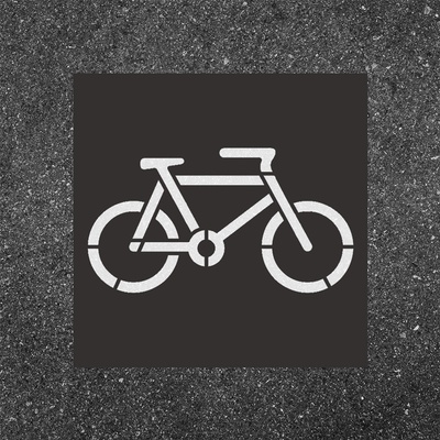 Šablóna pre vodorovné dopravné značenie BICYKEL 2 mm