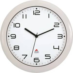Alba Стенен часовник, 30 см, ALBA "Hornew", бял HORNEW BC (HORNEW BC)