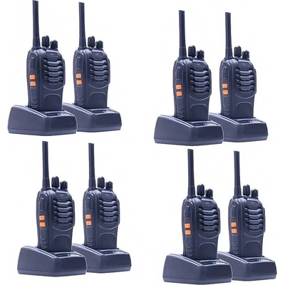 PNI PNI-R40-8 Professional PMR446 Radio Kit 8-Pack 1200mAh 10km Headsets (PNI-R40-8)