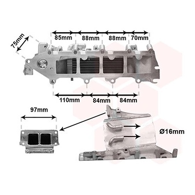 Chladič plniaceho vzduchu VAN WEZEL 58004376
