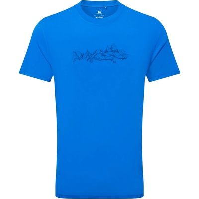 Mountain Equipment Мъжка спортна тениска Mountain Equipment Groundup Skyline Tee Sport shirt - Atlantic Blue (216-3823-0411)