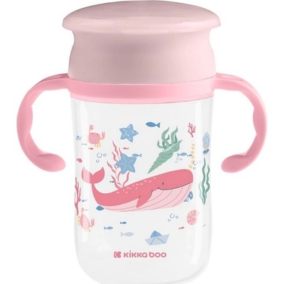 KikkaBoo Неразливаща се чаша KikkaBoo - Deep Sea, 360°, 300 ml, Pink (31302030068)
