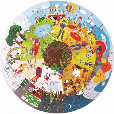 Bigjigs BigJigs Toys ročních období 50 dílků