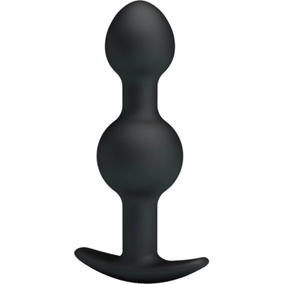 Pretty Love - вътрешна топка анален дилдо (черен)