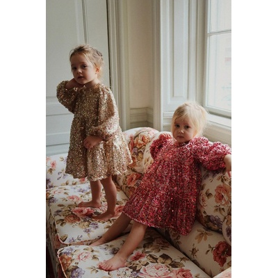 Konges Sløjd Детска рокля Konges Sløjd LILA SEQUINS BOW DRESS (KS103858.9BYA)