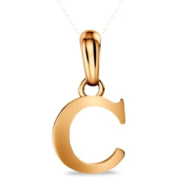SAVICKI Висулка с буква c savicki : злато
