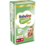 Babylino Бебешки пелени Babylino - Sensitive, Cotton Soft, VP, размер 4, 8-13 kg, 50 броя (825801) - ozone