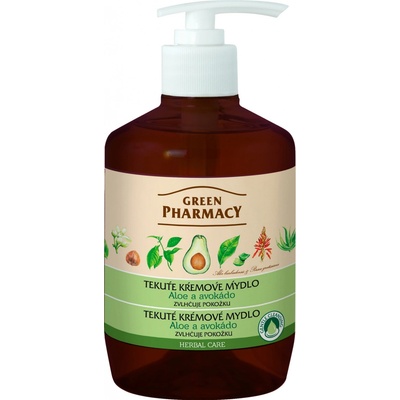 Green Pharmacy Aloe a Avokádo tekuté krémové mydlo zvlhčujúce pokožku 460 ml