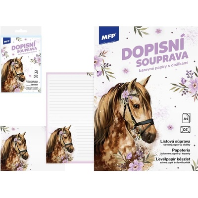 MFP paper Dopisní papír barevný LUX 5+10 (Kůň)