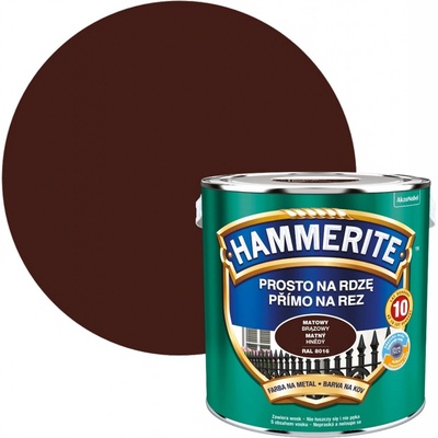 Hammerite 2,5l matný RAL8016 hnedá