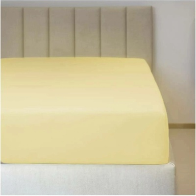 Polášek Jersey prostěradlo světle žluté lycra 90x200x15-18