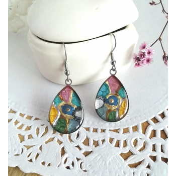 Meganflo Витраж - обеци капка