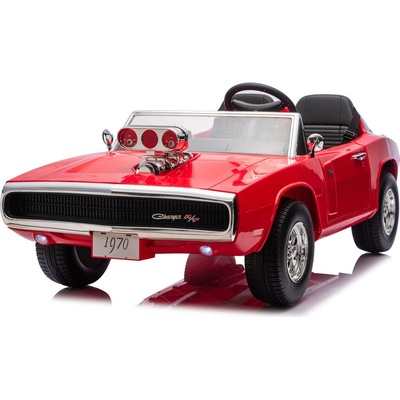 Mamido Dodge Charger R/T 24V 2x200W Dětské elektrické autíčko červená