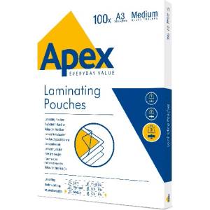 APEX Medium A3 125mic 100бр. гланцово фолио за горещо ламиниране 6003401 (6003401)