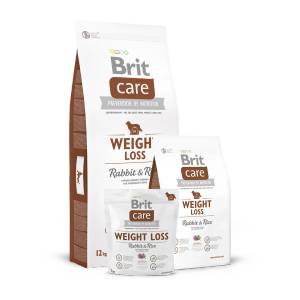 Brit Dog Hypoallergenic Weight Loss Rabbit монопротеинна, със заешко месо и бял трън 1 кг
