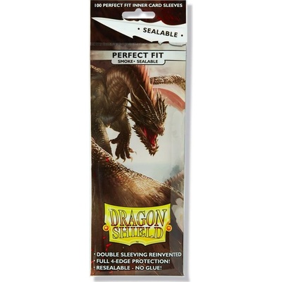 Dragon Shield obaly Dragon Perfect Fit Sealable Smoke 100 ks