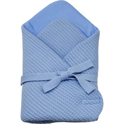 EKO - Poland Плетено одеяло за бебета синьо