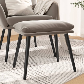 vidaXL Табуретка, светлосива, 45x29, 5x35 см, текстил (341504)