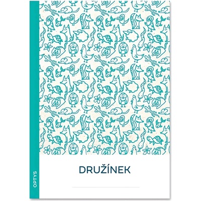 OPTYS Zápisový sešit Družínek tyrkysový, 10 listů