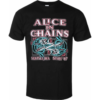 ROCK OFF мъжка тениска Alice In Chains -Totem Fish - Черен - ROCK OFF - AICTS17MB