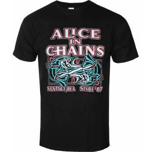 ROCK OFF мъжка тениска Alice In Chains -Totem Fish - Черен - ROCK OFF - AICTS17MB