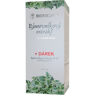 Biomedica Rýmovníkový extrakt 240 ml + balzám 10 ml