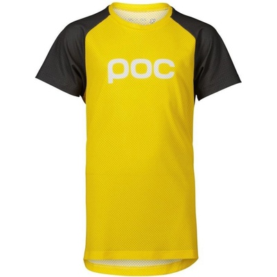 POC Essential MTB Tee detský Aventurine Yellow/Sylvanite Grey