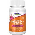 NOW NOW Vitamin D-3 10, 000 IU, 240 Softgels