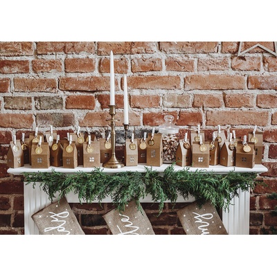 Partydeco Sada pro vytvoření Potvůrčího adventního kalendáře