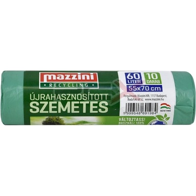 Mazzini РЕЦИКЛИРАНА КОФА ЗА БОКЛУК 60l 10pcs