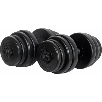 Sportmann PVC дъмбели пълни с цимент SPORTMANN 2 x 15 кг