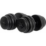 Sportmann PVC дъмбели пълни с цимент SPORTMANN 2 x 15 кг