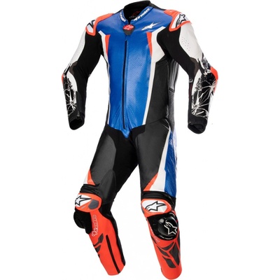 jednodílná kombinéza Alpinestars RACING ABSOLUTE 2 metalická modrá/černá/bílá/červená | Zboží Auto