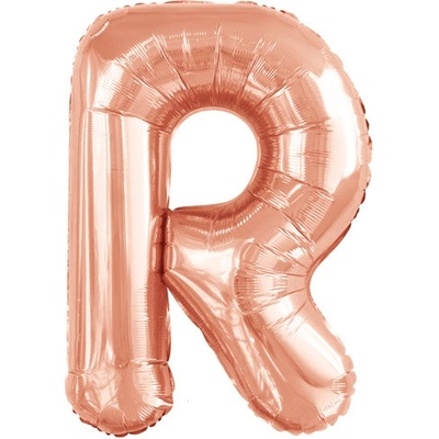 Amscan Foliové písmeno R rose gold 100 cm